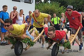 Das Rennen wird hier sportlich genommen.
