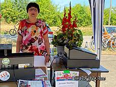 Bei uns wird sogar die Kasse mit Blumen geschmückt!