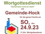 24.09.2023 Wortgottesdienst Gemeindehock