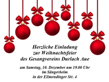 Weihnachtsfeier Gesangverein
